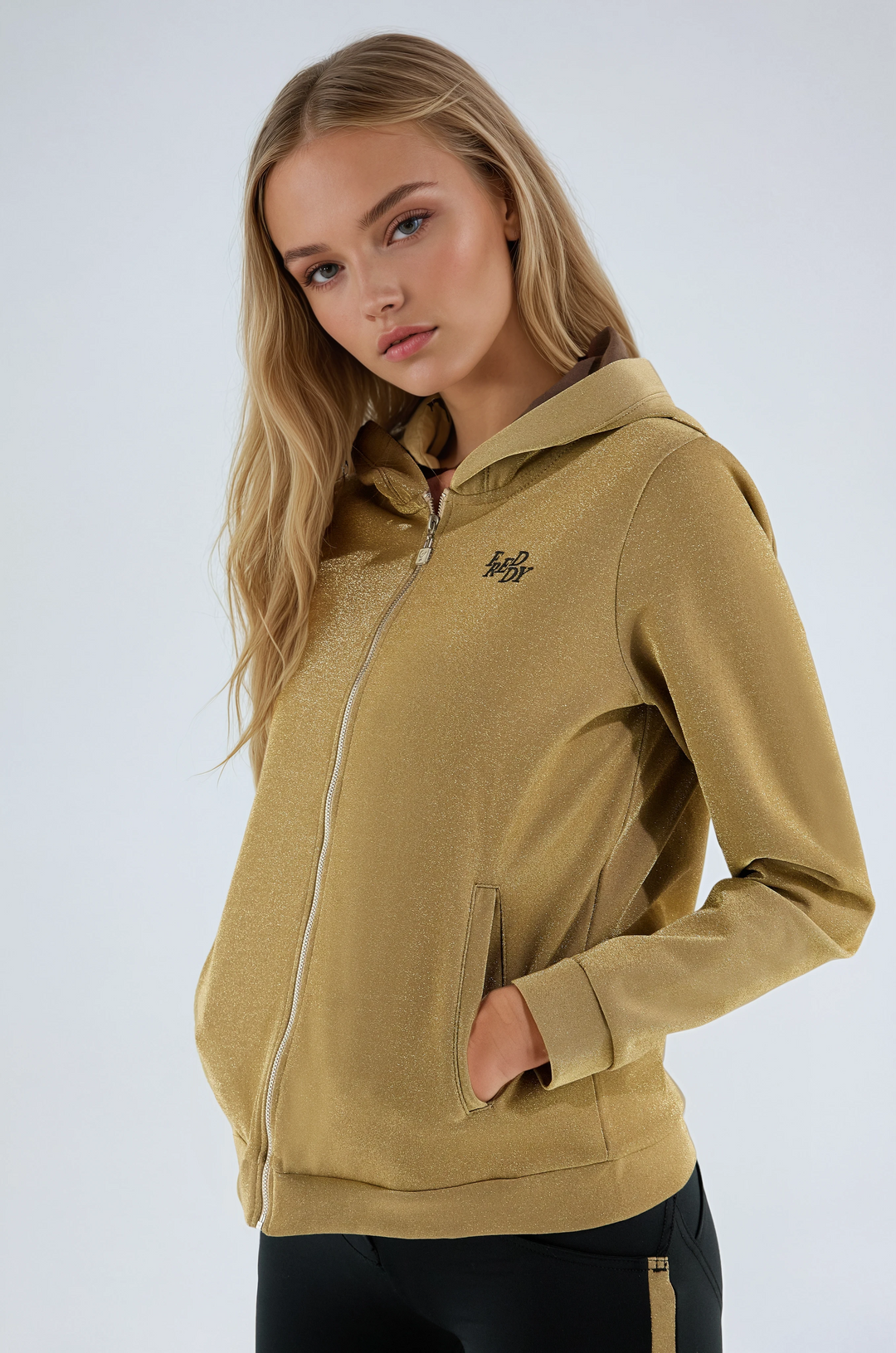 (S0WWTK2-O29N) WR.UP®-IN TRACKSUIT WITH ANKLE-LENGTH SCULPTING TROUSERS AND A LUREX SWEATSHIRT