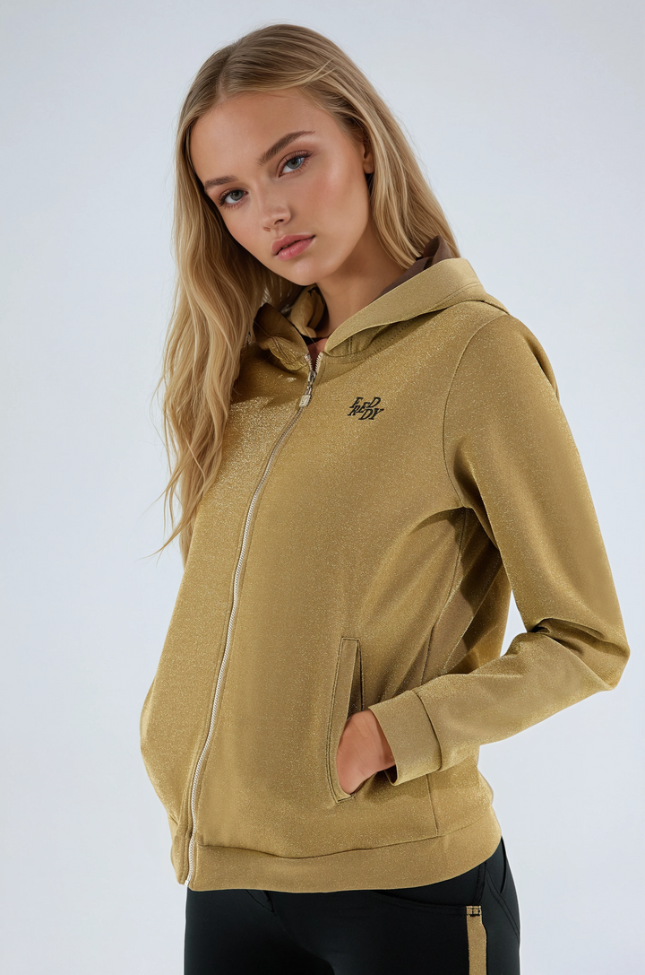 (S0WWTK2-O29N) WR.UP®-IN TRACKSUIT WITH ANKLE-LENGTH SCULPTING TROUSERS AND A LUREX SWEATSHIRT