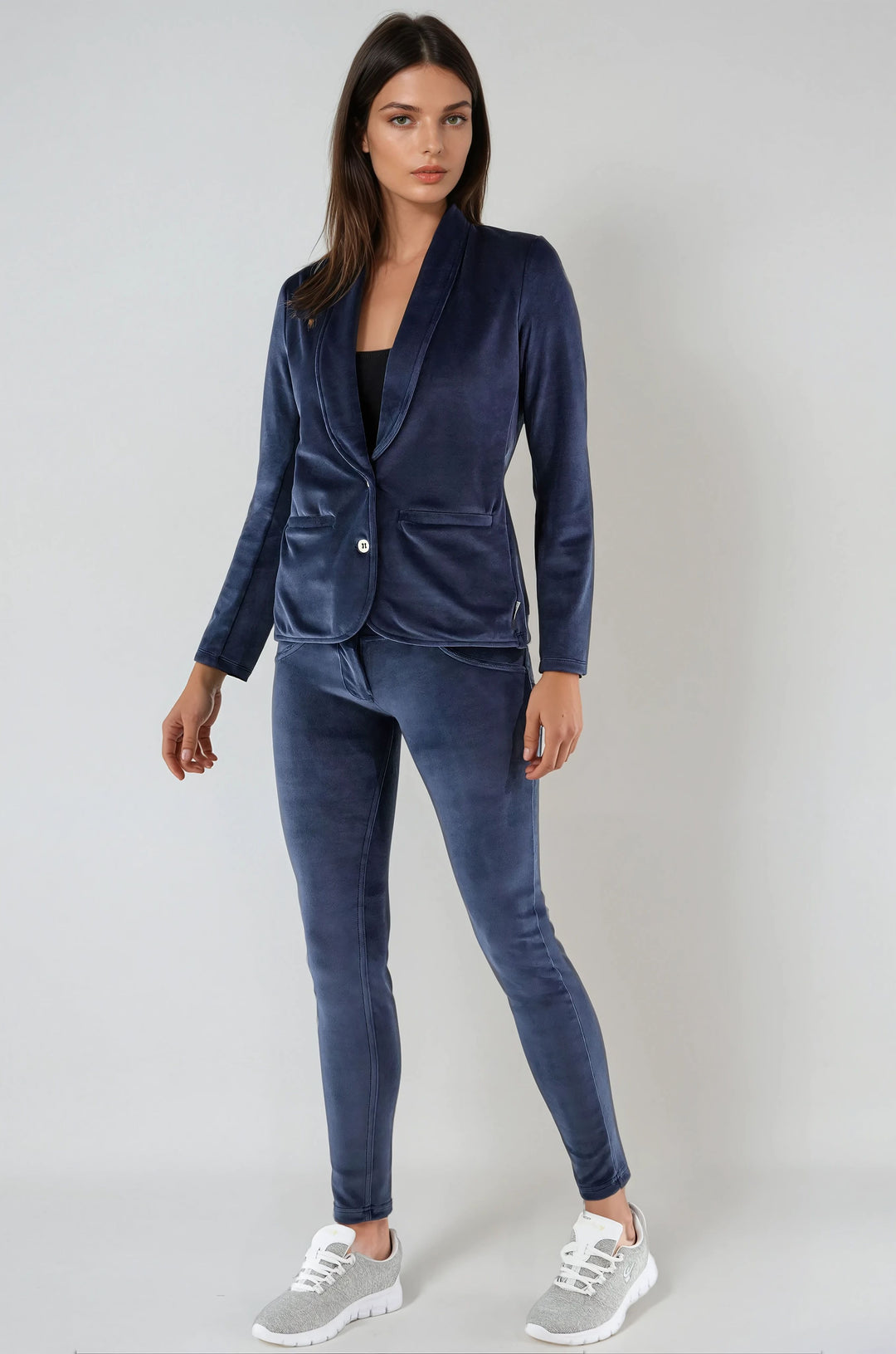 (S0WWTK3-B94) Blue WR.UP® Velvet Tracksuit met BLAZER & WR.UP® Velvet pant