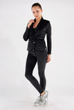 (S0WWTK3-N) Black WR.UP® Velvet Tracksuit met BLAZER & WR.UP® Velvet Pant