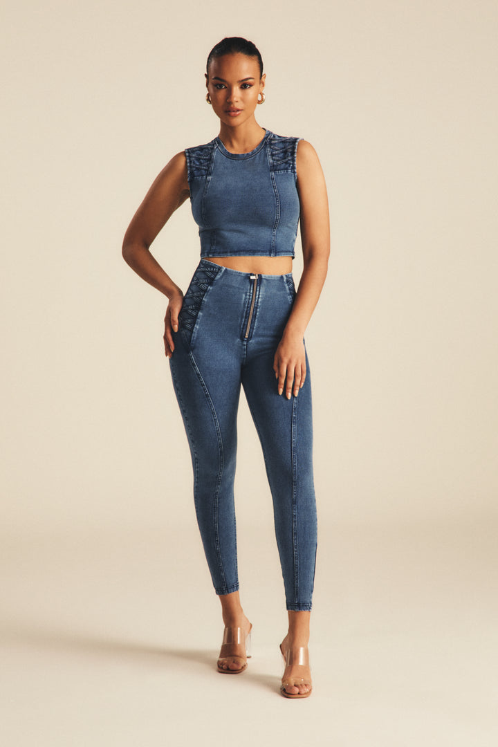 (WRUP4HS2502-J145B) Stoere High Waist WR.UP® met Gevlochten Details ♥