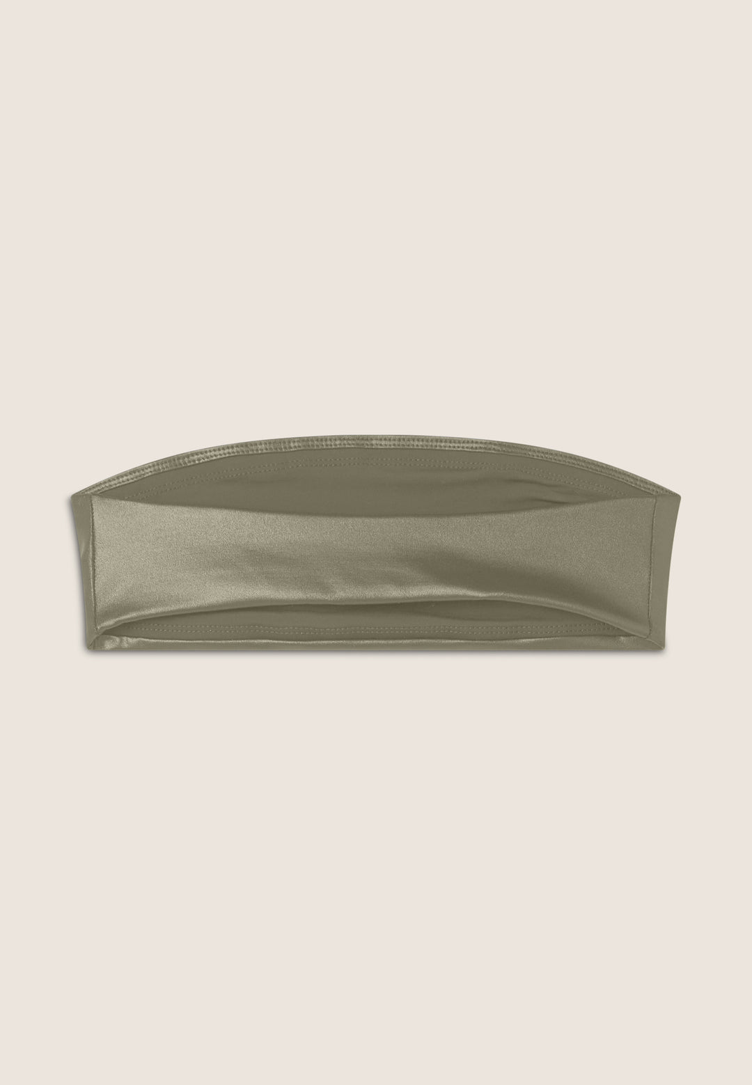 (S25WTWT7-V141) Shiny Strapless Bandeau Top in D.I.W.O