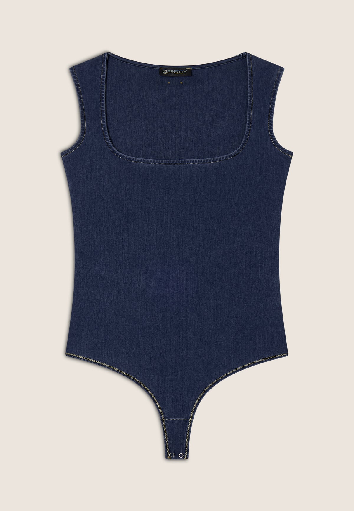(S25WTWY3-J0Z) Corps souple et extensible aspect denim agrandi