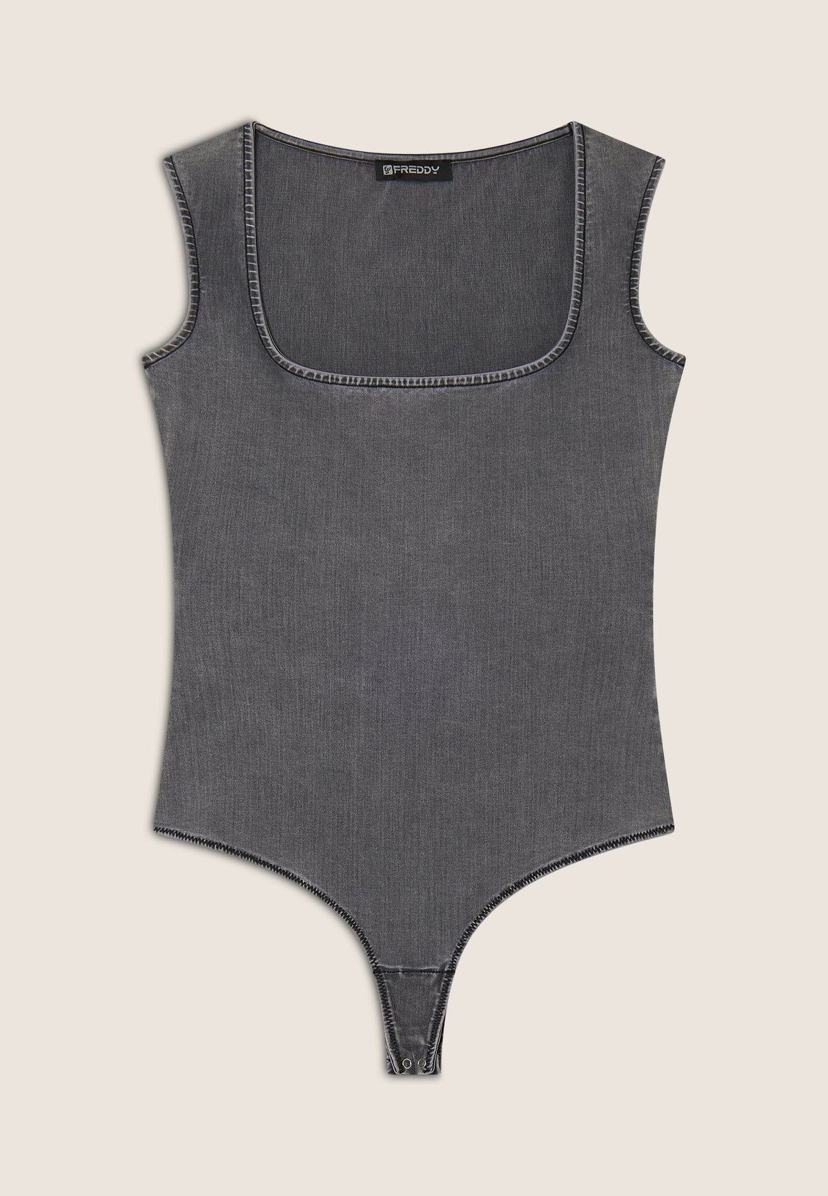 (S25WTWY3-J3N) Corps souple et extensible aspect denim agrandi