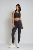 (SF5HF315-N) Seamless High Waist Ankle-Length Leggings in Ribbed Fabric