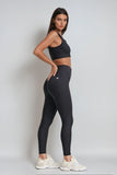 (SF5HF316-N) High-Waistband Ankle-Length Seamless Leggings with Ribbed Details