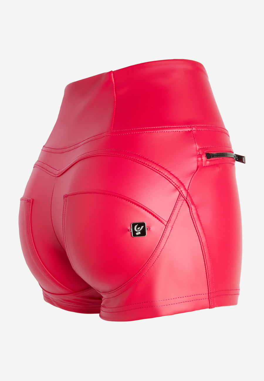 Faux Leather WR.UP® Pink Shorts another view