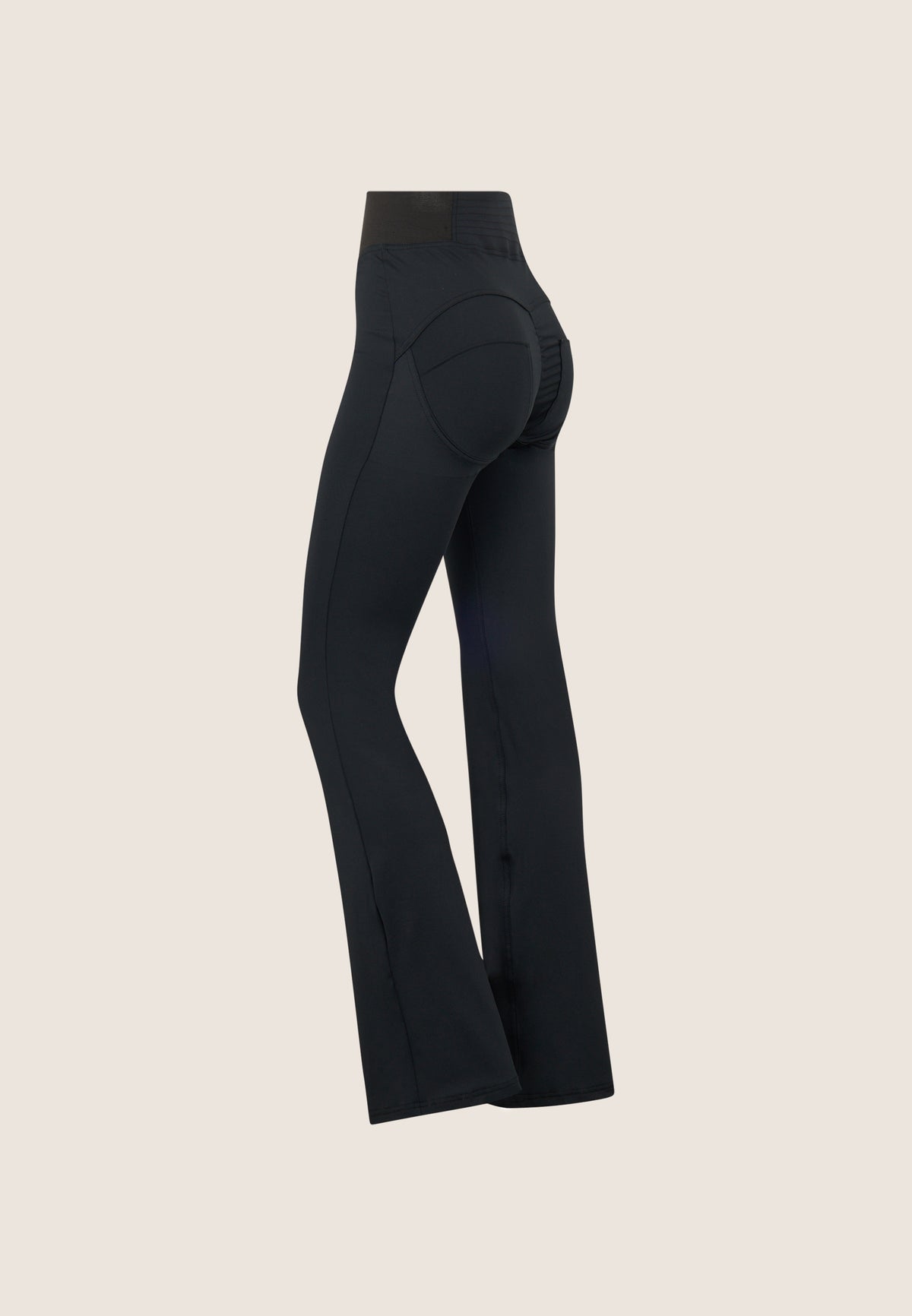 (WRUP11HF2526-N) D.I.W.O. stretch Flare Fit Black pant vergroot
