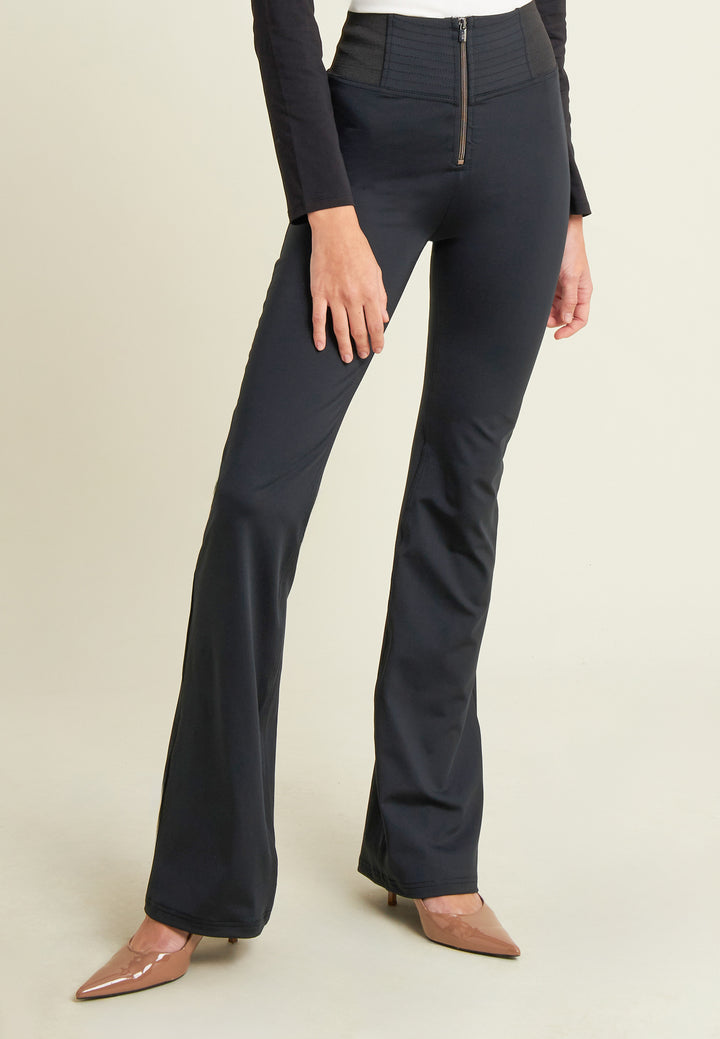 (WRUP11HF2526-N) D.I.W.O. stretch Flare Fit Black pant