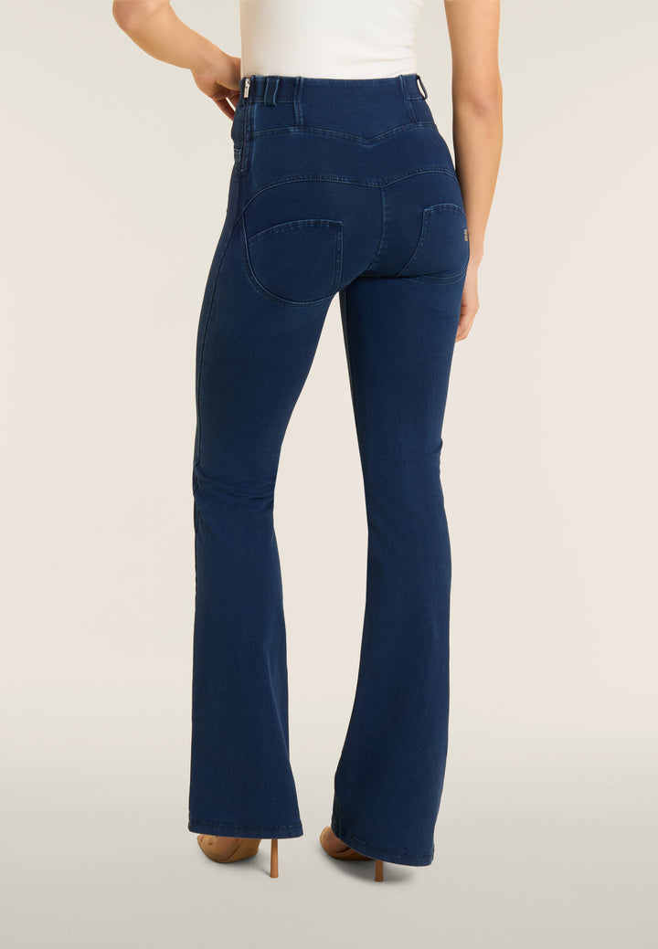 (WRUP11HF2573-J0B) Denim Stretch Organic cotton Flare Fit Blue Denim pant