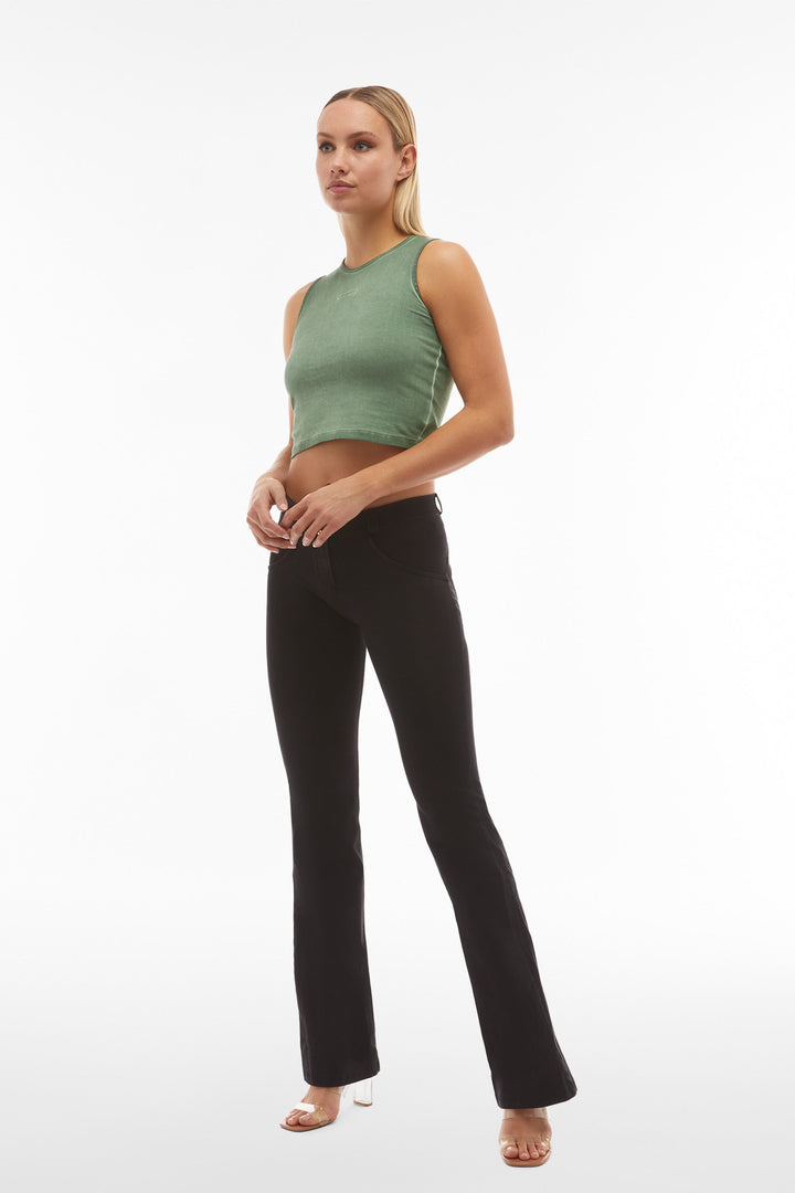 (WRUP11RC002ORG-J7N) ♥ Flared Denim Look Wr.Up® met een Regular Waist ♥