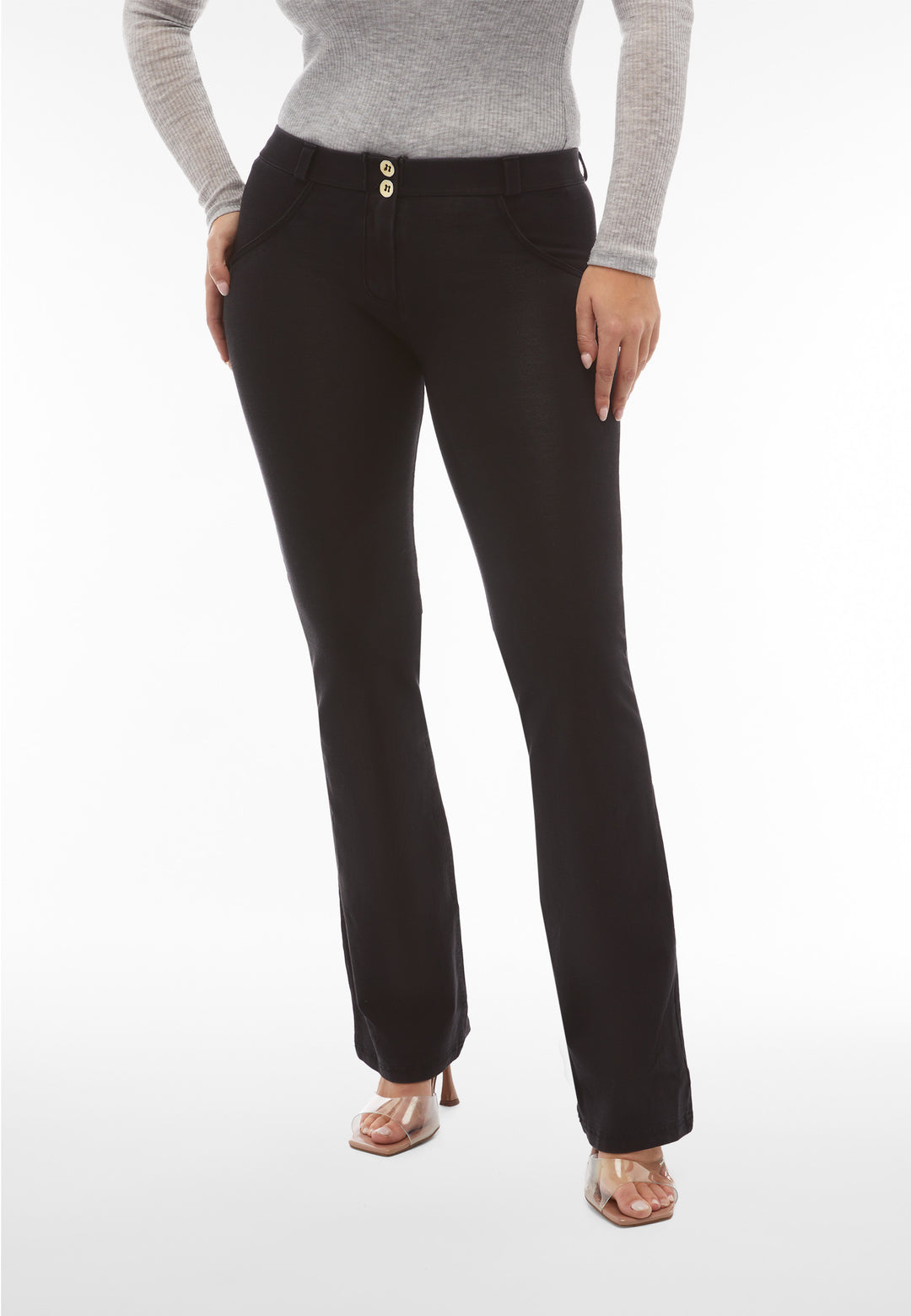 (WRUP11RC002ORG-J7N) ♥ Flared Denim Look Wr.Up® met een Regular Waist ♥