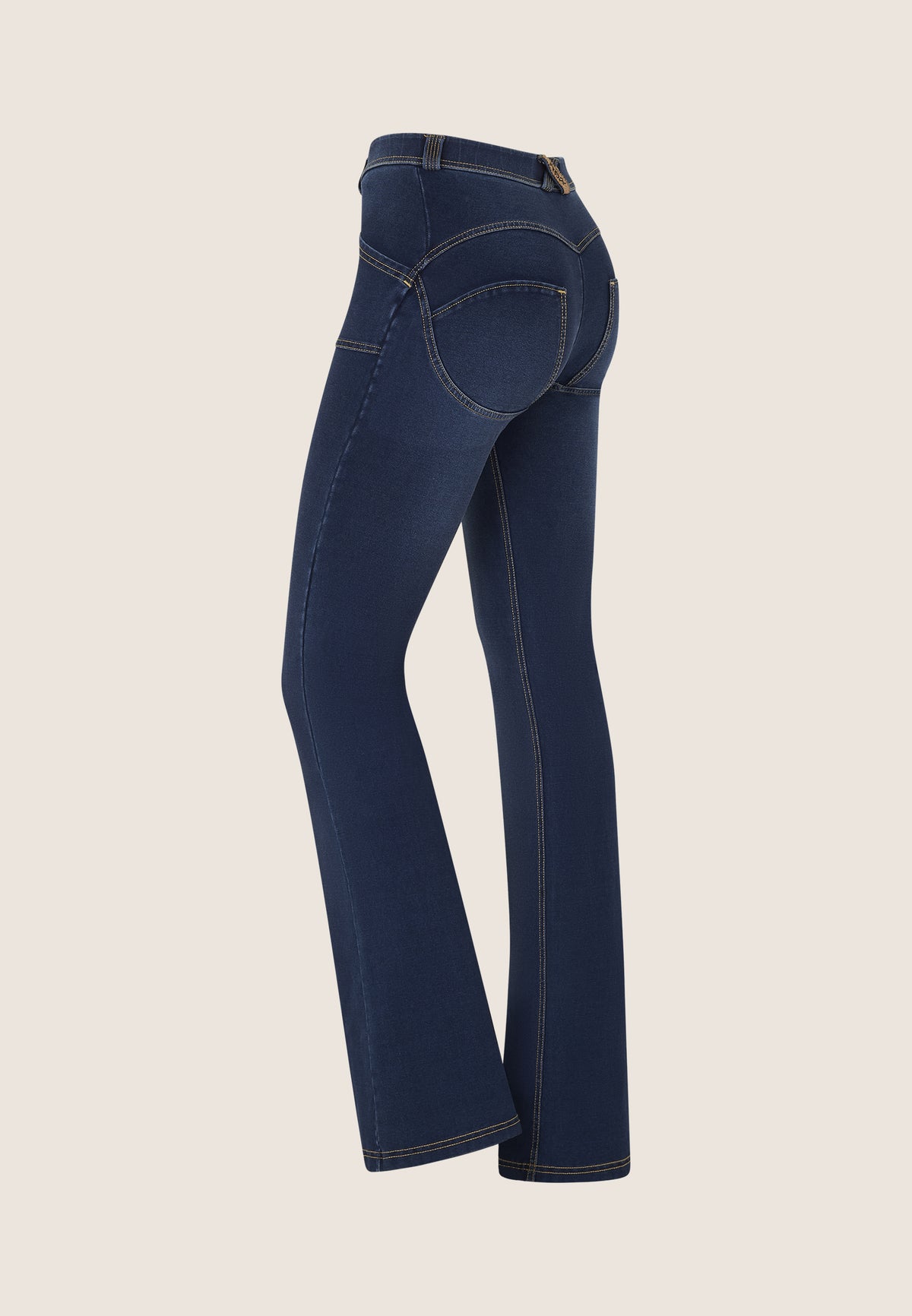 (WRUP11RS2506-J0Z) Jean évasé WR.UP® taille normale avec détails Stoere et fermeture éclair dorée agrandi