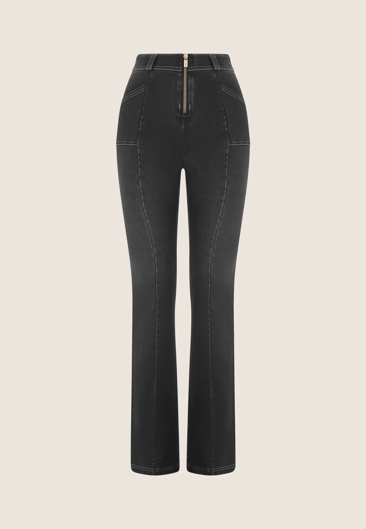 (WRUP11RS2506-J7N) Jean évasé WR.UP® taille normale avec détails Stoere et fermeture éclair dorée agrandi
