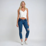 (WRUP1GLJ4E-J0W) Wr.Up® Shaping Effect - Blue - Low Waist - Skinny