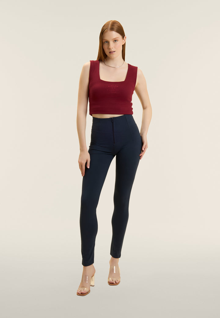 (WRUP2HC001ORG-B94) Basic WR.UP® met een Hoge Taille en Ritssluiting in Zacht Katoen