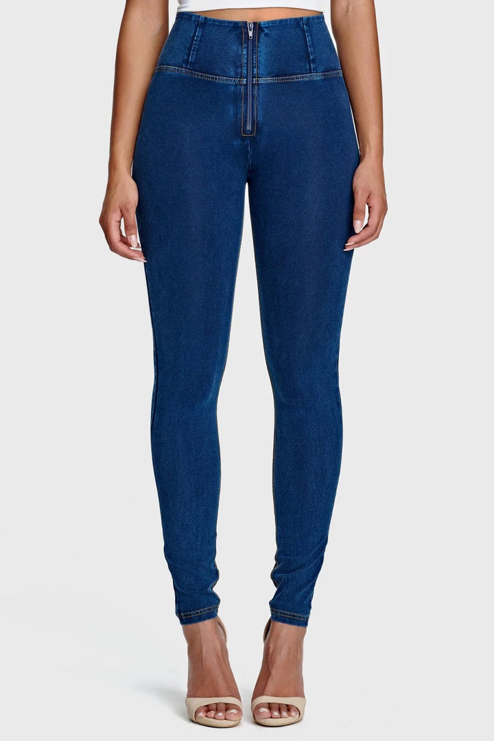 (WRUP2HC002ORG-J0Y) Denim look WR.UP® met Hoge Taille en Ritssluiting