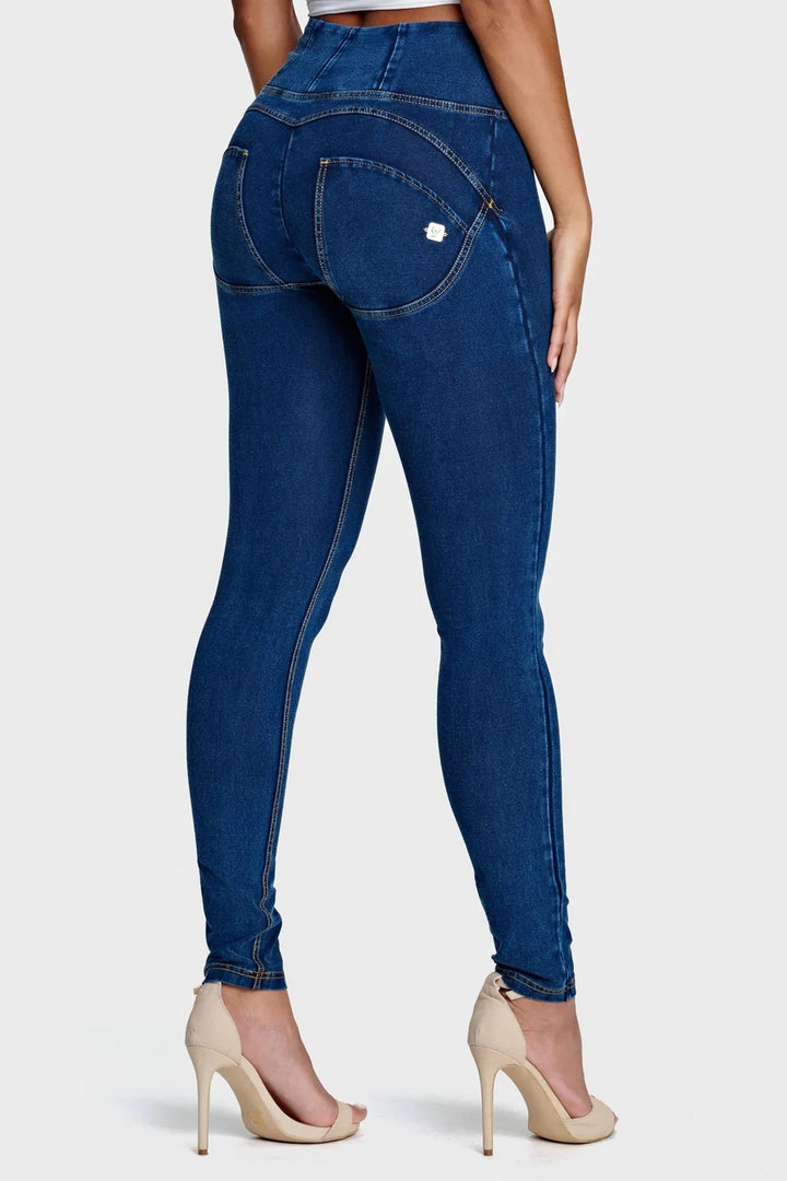 (WRUP2HC002ORG-J0Y) Denim look WR.UP® met Hoge Taille en Ritssluiting