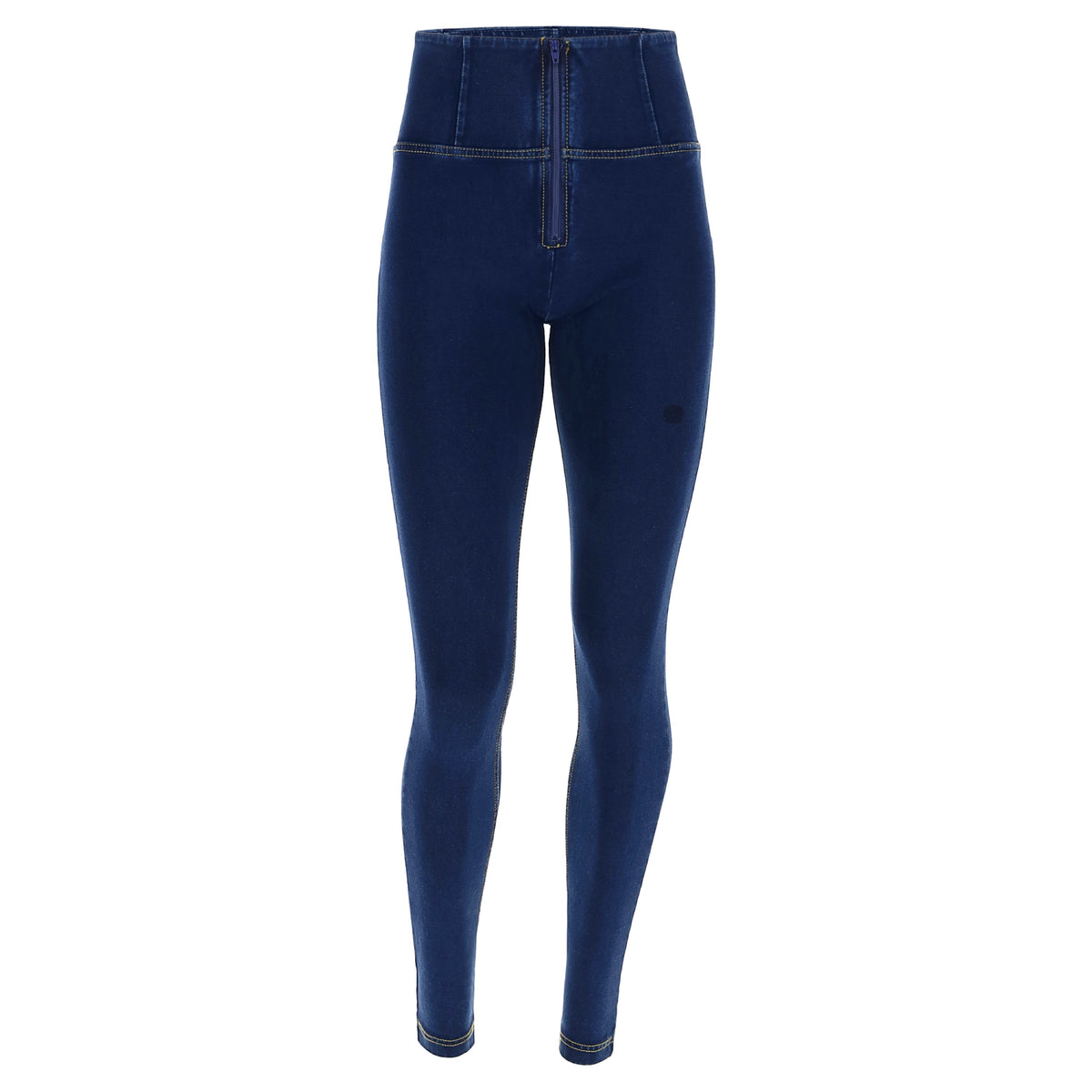 WRUP2HC002ORG-J0B Bleu WR.UP® avec haute taille et fermeture éclair en look denim agrandi