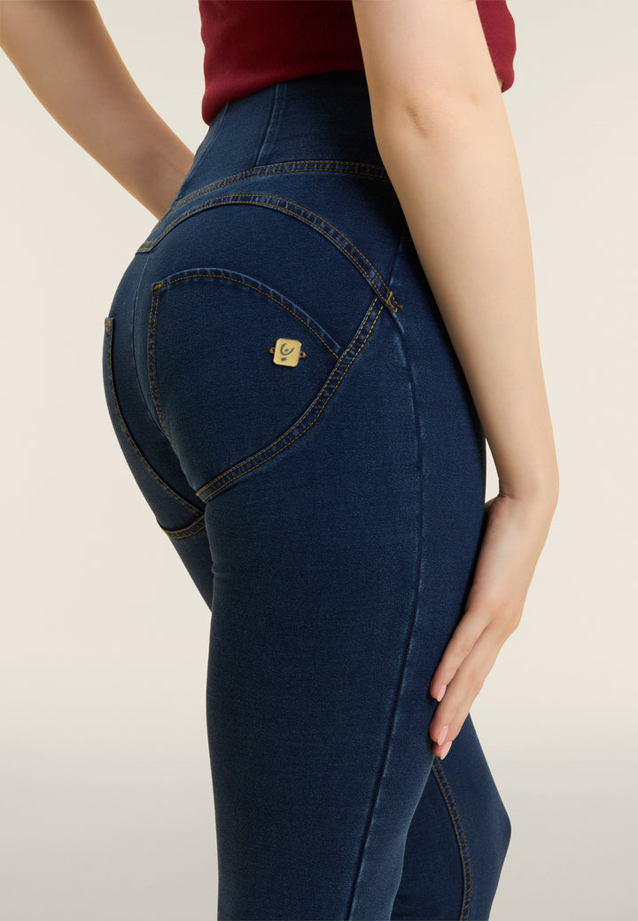 (WRUP2HC002ORG-J0Y) Denim look WR.UP® met Hoge Taille en Ritssluiting