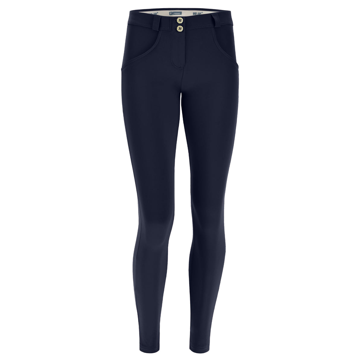 (WRUP1RC005REC-B94) Pantalon skinny bleu Heavy Diwo Plus en tissu recyclé agrandi
