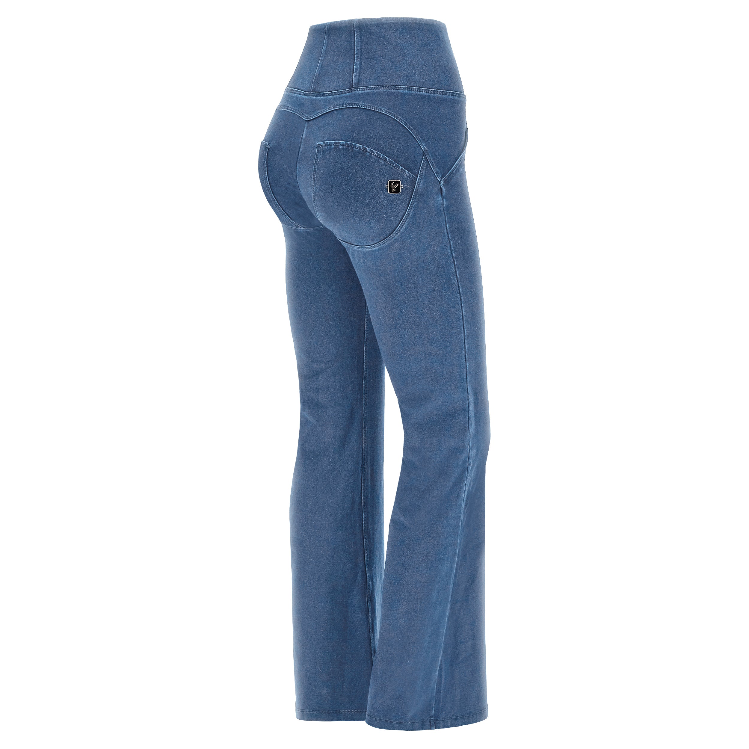 (WRUP29HF315-J4B) Blauwe WR.UP® Flared Jeans met een Hoge Taille en Ritssluiting