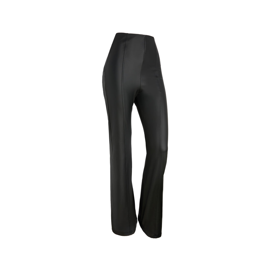 (WRUP29SHS431-N) Flared Leater Look met Zij Ritssluiting ♥