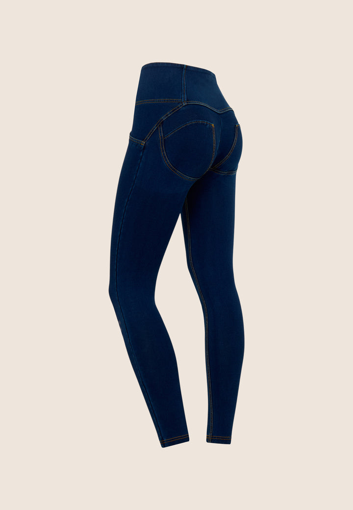 (WRUP2BHC002ORG-J0Y) Denim Look WR.UP® met Hoge Taille en Knoopsluiting