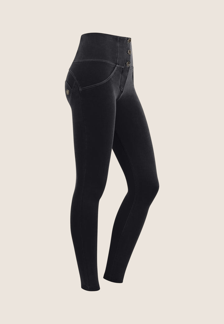 (WRUP2BHF420-N)   Donker Grijze High Waist WR.UP® in Zacht Katoen met Knoopsluiting