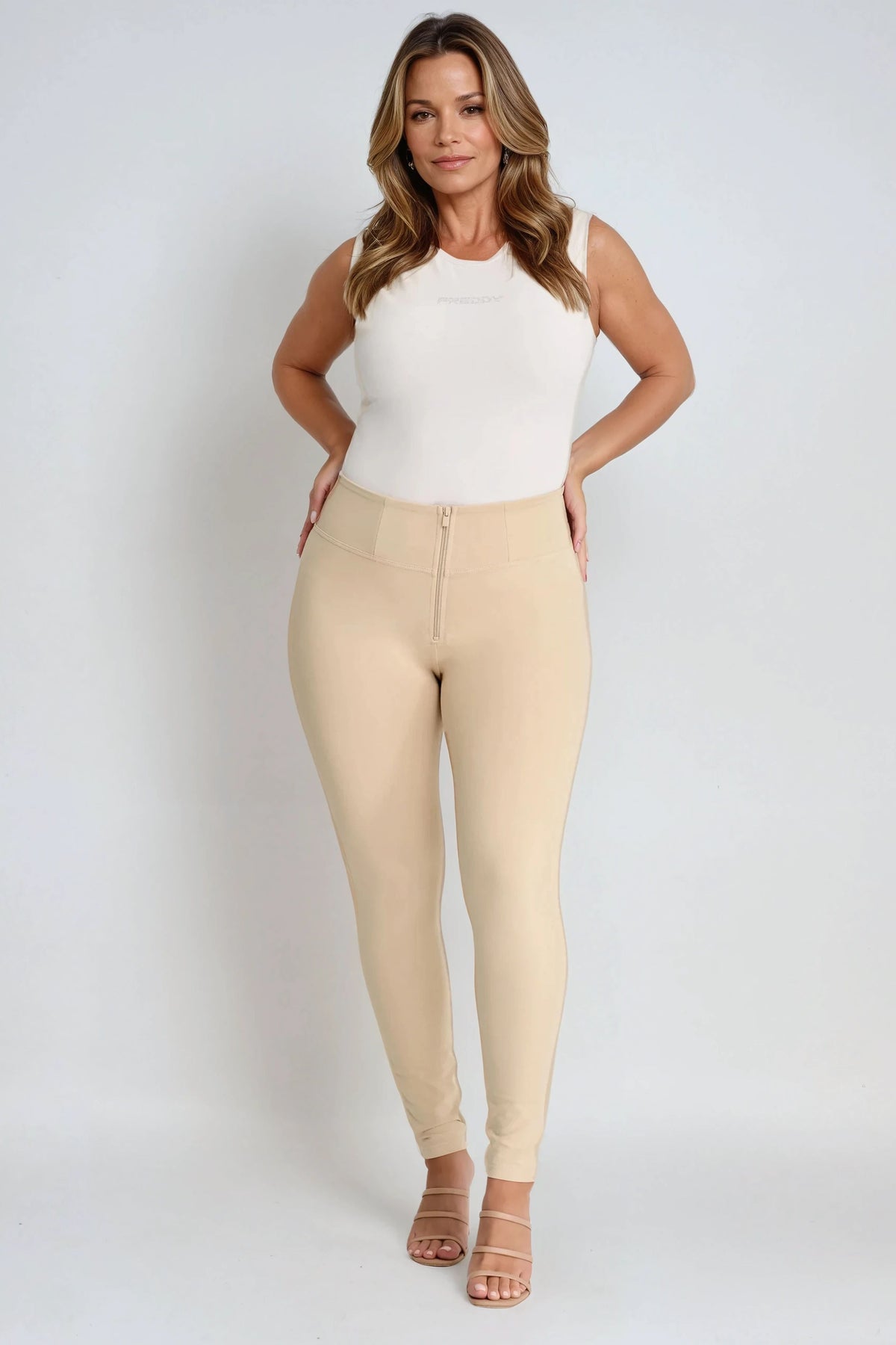 (WRUP2HC001ORG-Z80) Basic WR.UP® met een Hoge Taille en Ritssluiting in Zacht Katoen enlarged