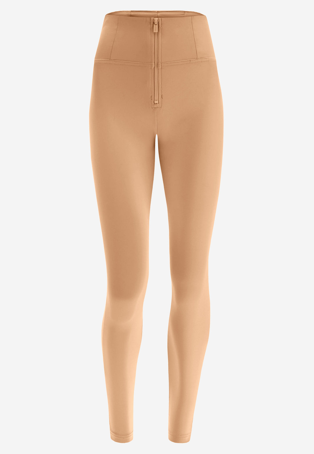freddy pantroom high waist hoge taille zip stretch brown shaping shapewear leggings