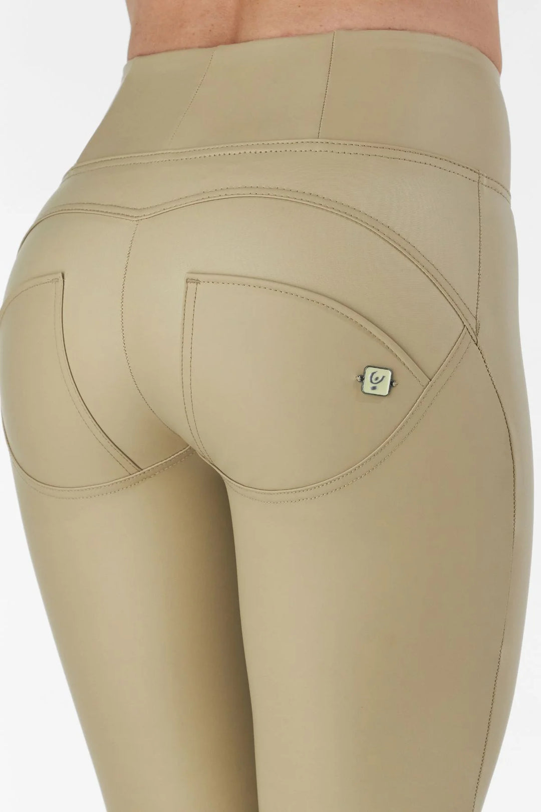 WRUP4HC006PREC-Z109 Leather Look WR.UP® met Hoge Taille in Enkel Lengte