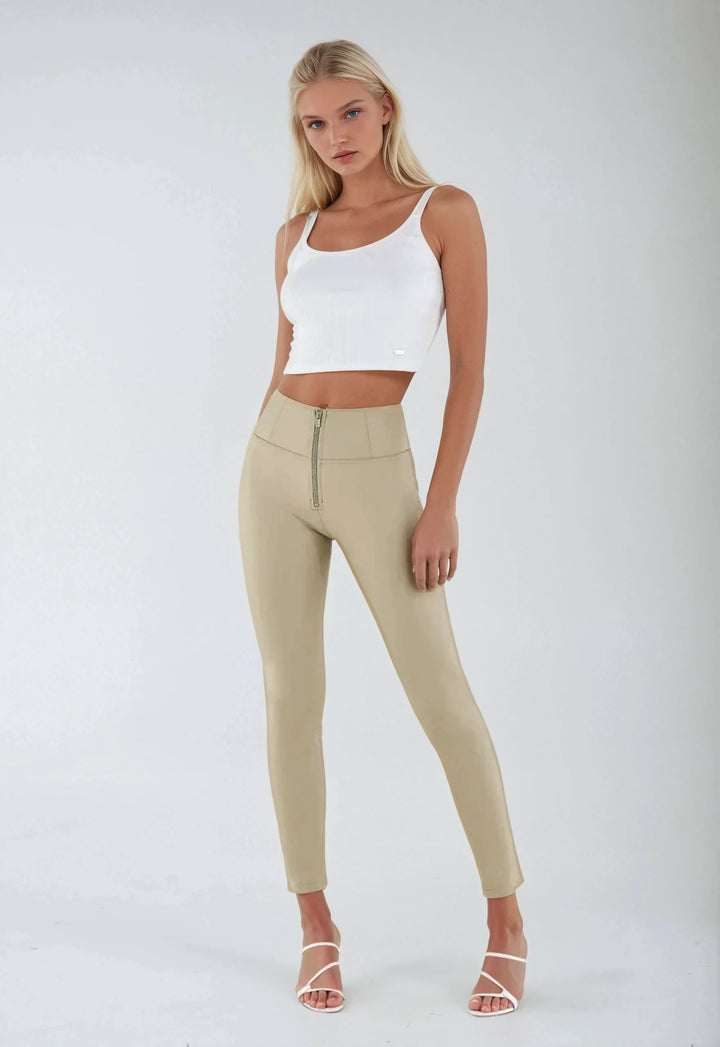 WRUP4HC006PREC-Z109 Leather Look WR.UP® met Hoge Taille in Enkel Lengte