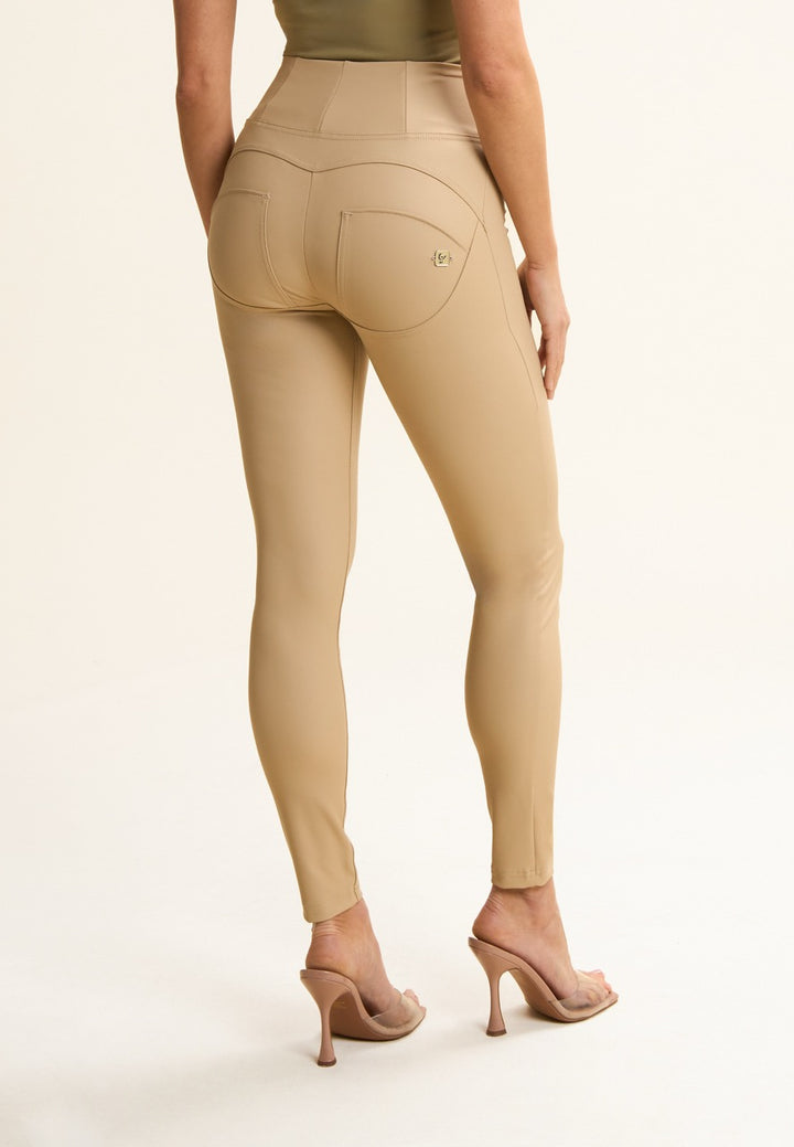 (WRUP2HC006PREC-Z80) Leather Look WR.UP® met Hoge Taille en Rits Sluiting