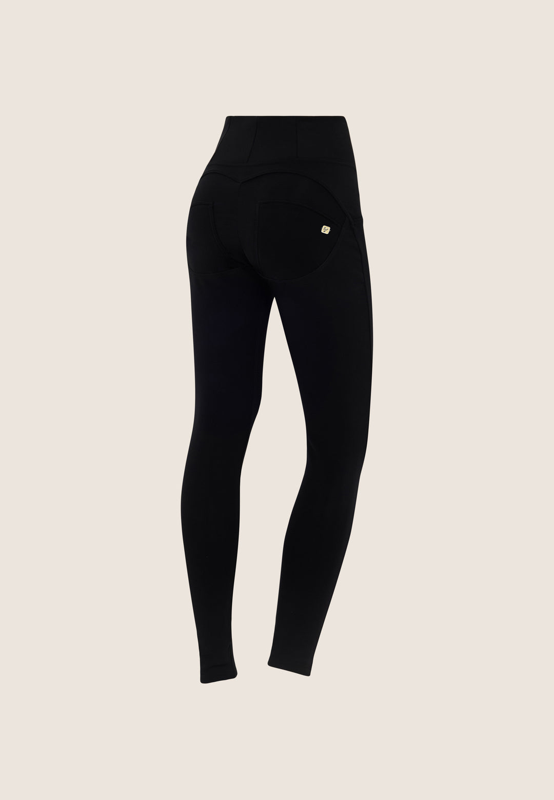 (WRUP2HF2564-N) Nylon Jersey Stretch Skinny Black pant