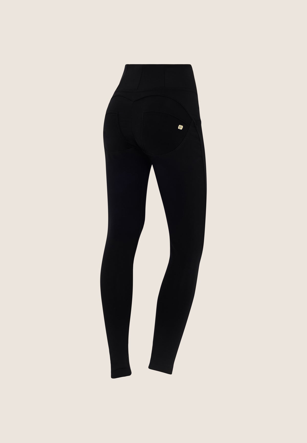 (WRUP2HF2564-N) Pantalon skinny noir en jersey de nylon stretch agrandi