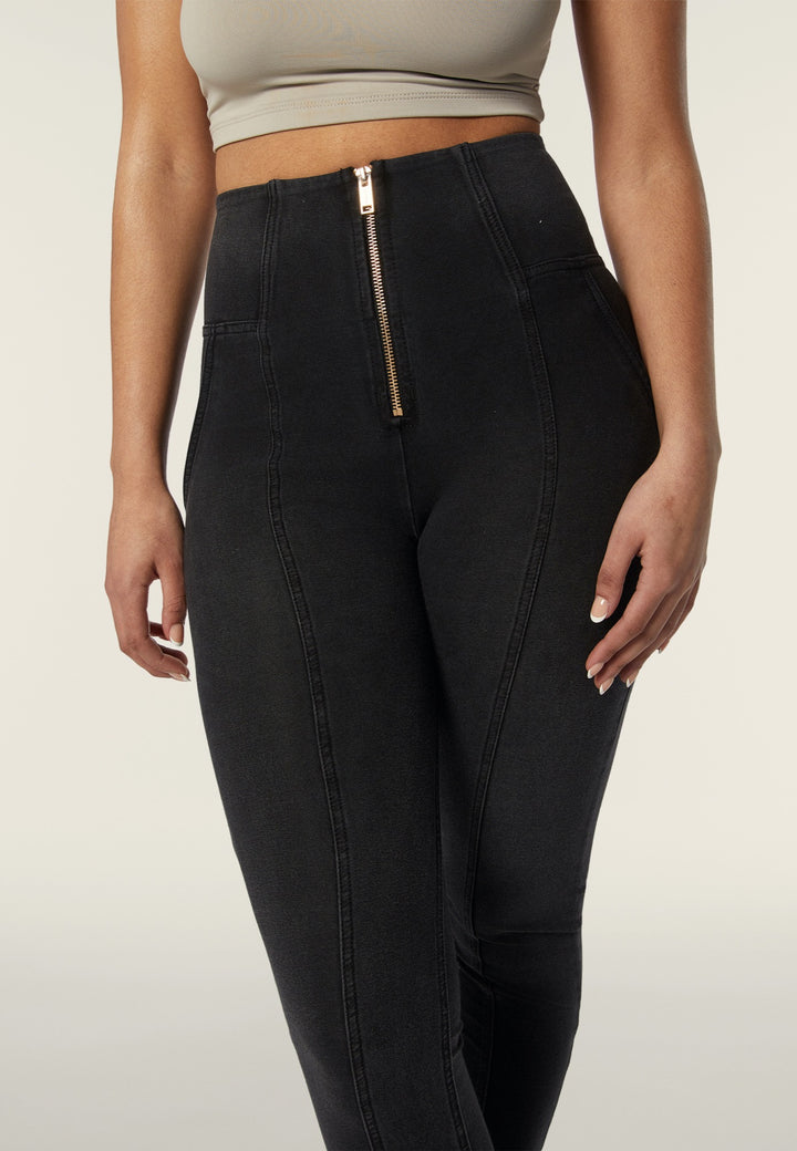 (WRUP2HF401-J7N) High Waist WR.UP® with Hip Details and Gold Zip