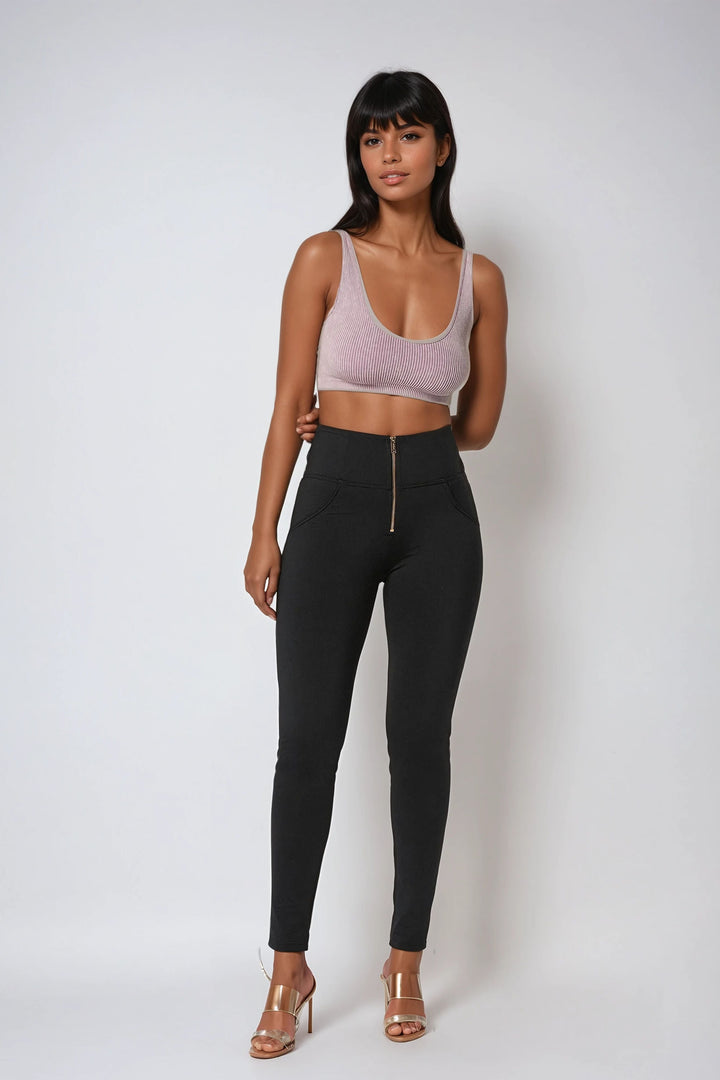 (WRUP2HF445-N) High Waist WR.UP® in D.I.W.O. met Golden Zip