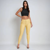 (WRUP2HF448-M85) High Waist WR.UP® Leather Look met Veter Sluiting op de Rug ♥