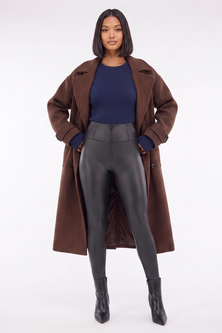 (WRUP2HHC006PREC-N) Leather Look WR.UP® met een Super Hoge Taille