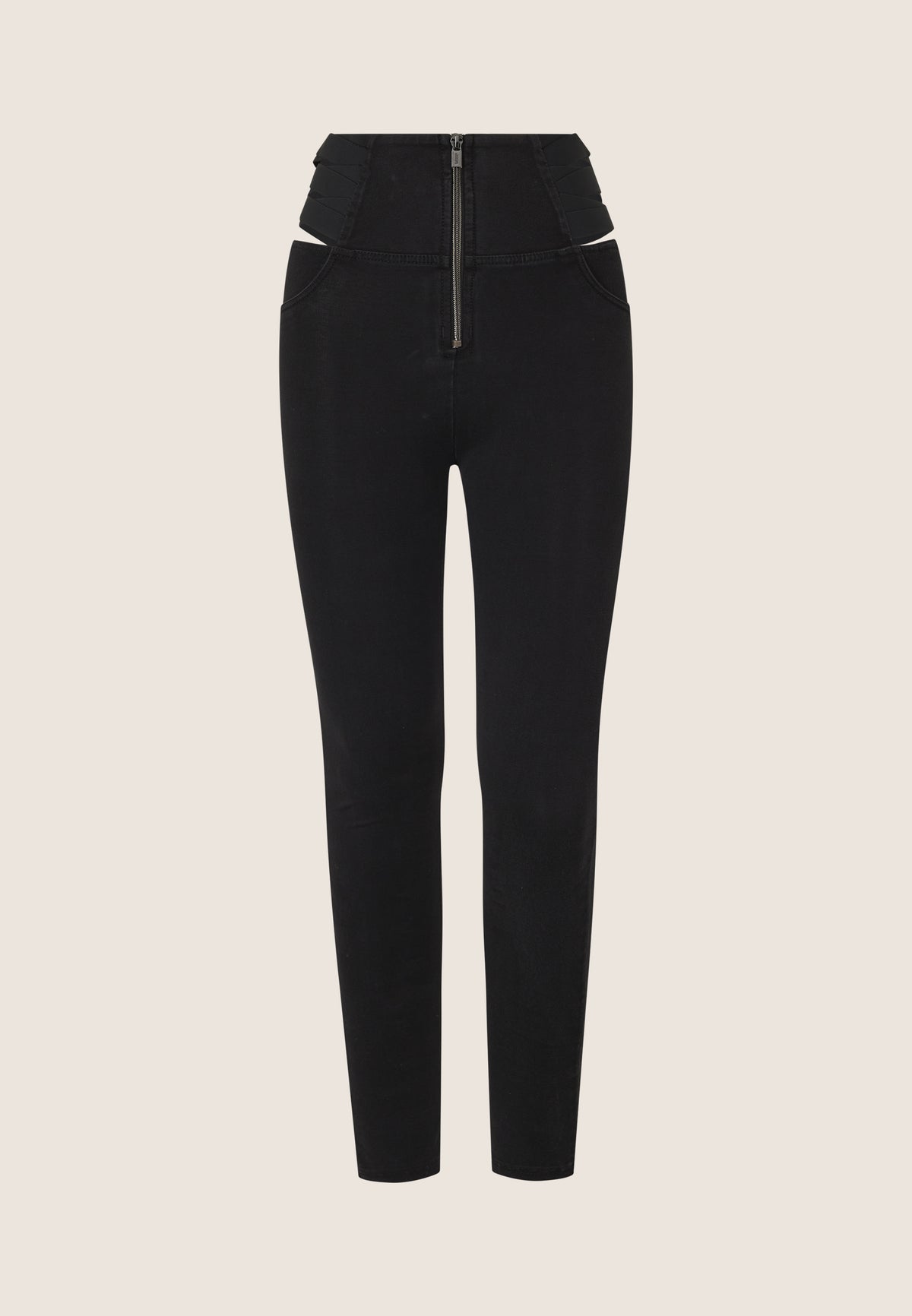 (WRUP2HS2512-J7N) Black WR.UP® High waist met Cut-out Hip Details enlarged