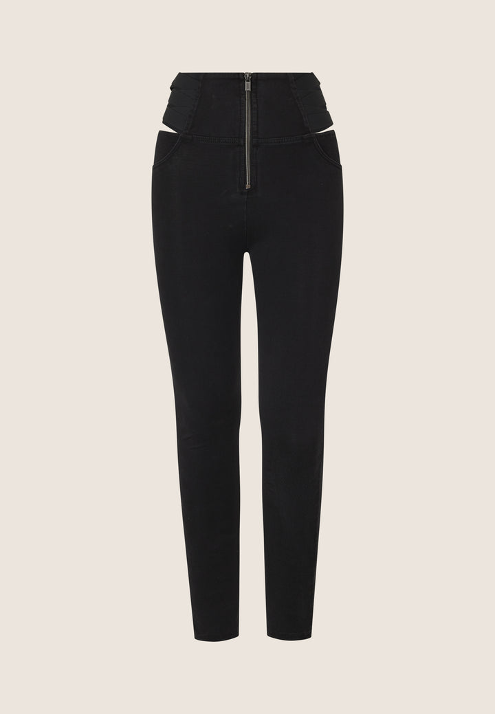 (WRUP2HS2512-J7N) Black WR.UP® High waist met Cut-out Hip Details