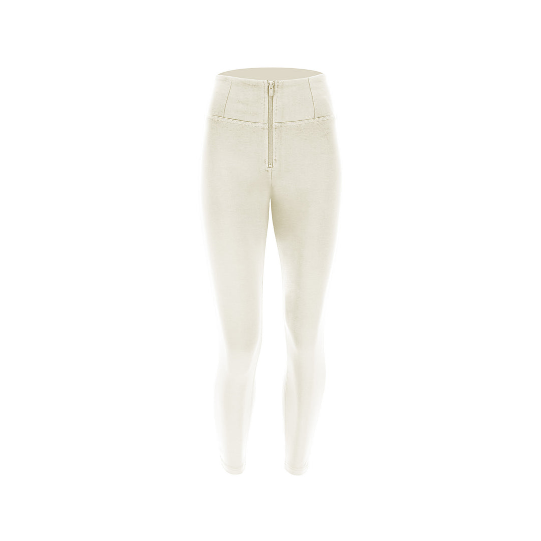 (WRUP4HC001ORG-I35)  Off White High Waist Ankle Length WR.UP® in Zacht Katoen