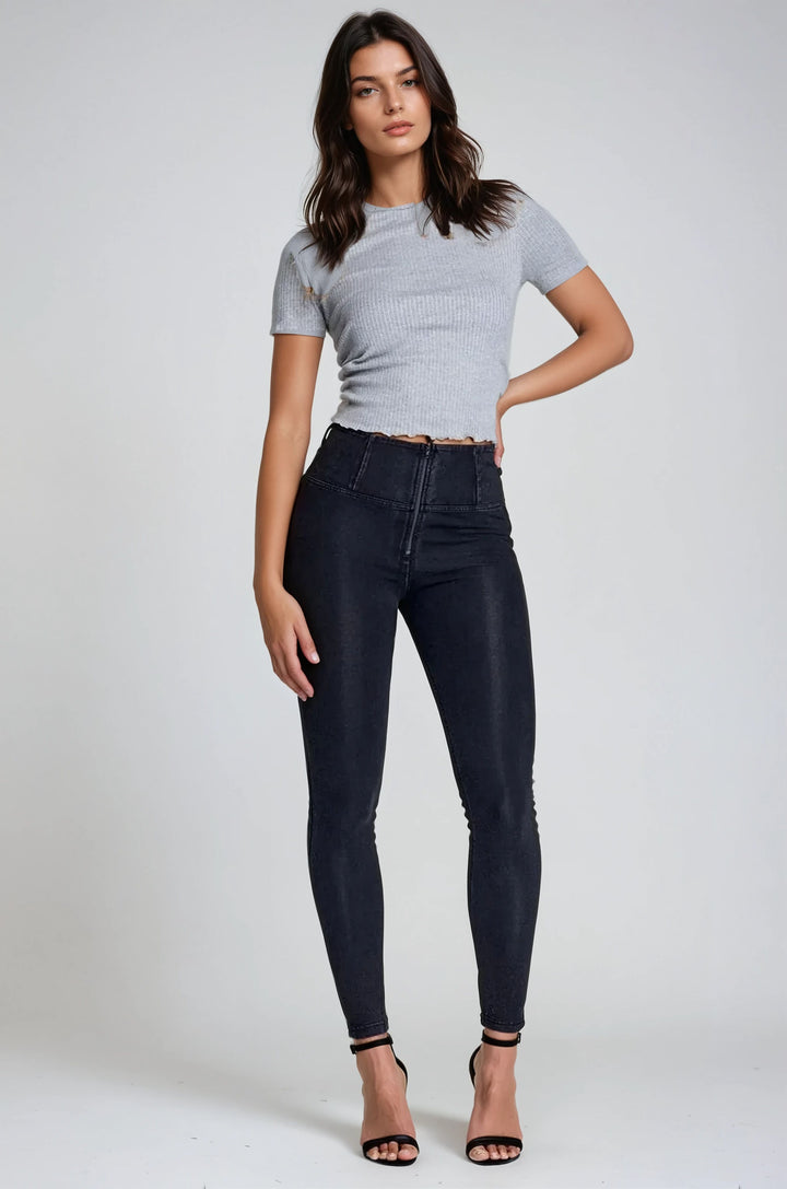 (WRUP4HC002ORG-J7N) Denim Look WR.UP® High Waist in Enkel Lengte