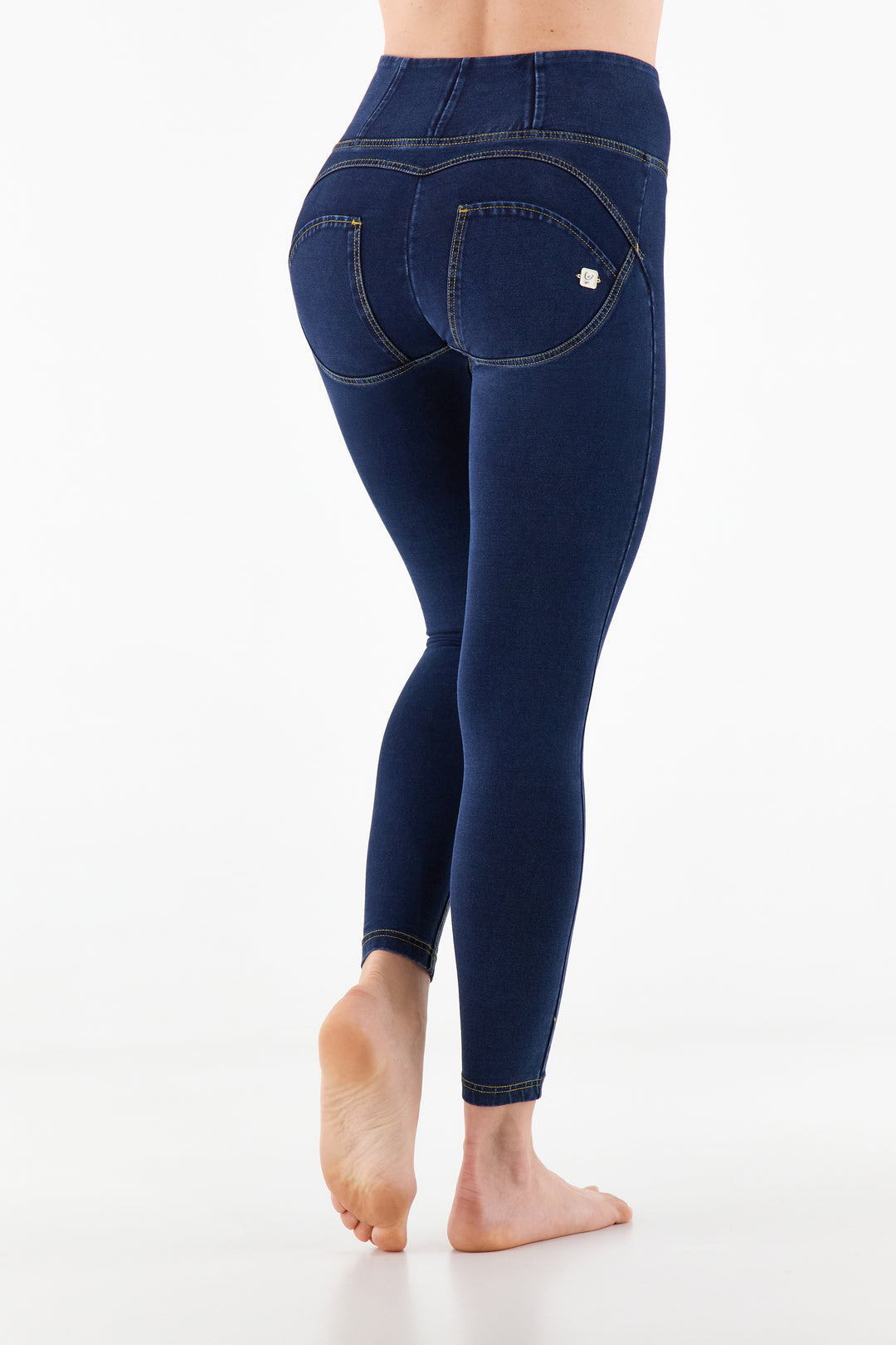 (WRUP4HC002ORG-J0Y) Denim stetch Skinny Ankle length Blue Denim pant
