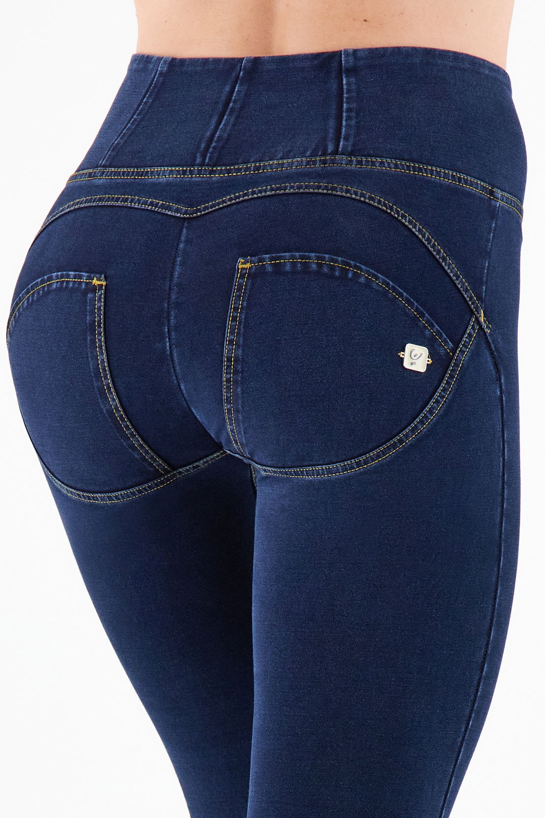 (WRUP4HC002ORG-J0Y) Denim stetch Skinny Ankle length Blue Denim pant