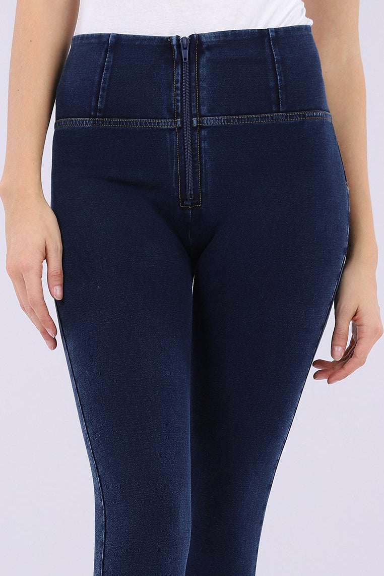(WRUP4HC002ORG-J0Y) Denim stetch Skinny Ankle length Blue Denim pant