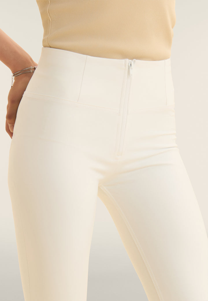 (WRUP4HC006PREC-W) Leather Look WR.UP® met Hoge Taille in Enkel Lengte