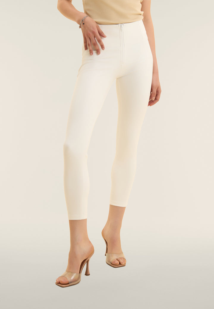 (WRUP4HC006PREC-W) Leather Look WR.UP® met Hoge Taille in Enkel Lengte