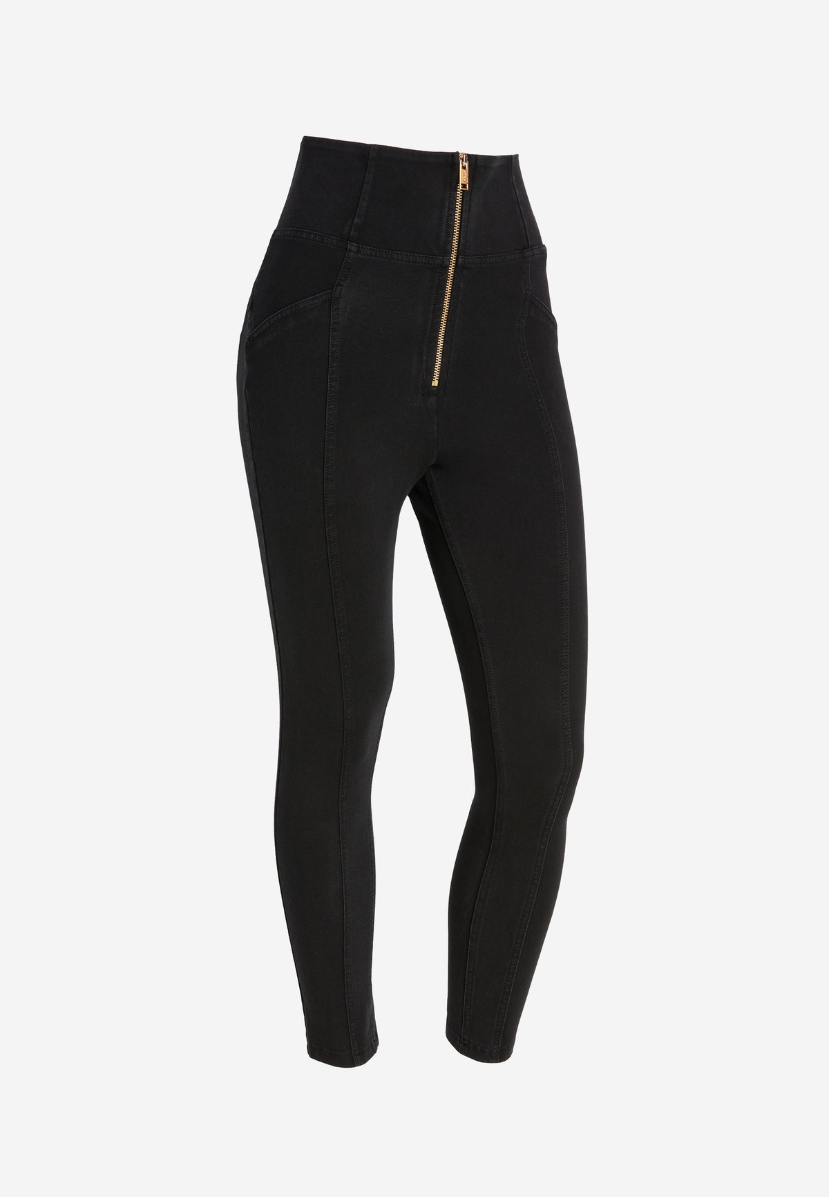 (WRUP4HS402-J7N) Jean WR.UP® longueur cheville avec fermeture éclair dorée agrandi